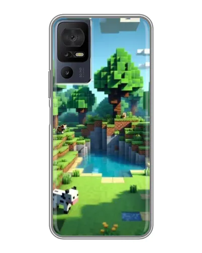 Чехол для ZTE Nubia RedMagic 11 Pro Plus с картинкой «Minecraft летний день»