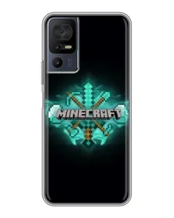 Чехол для ZTE Nubia RedMagic 11 Pro Plus с картинкой «Minecraft Diamond лого»