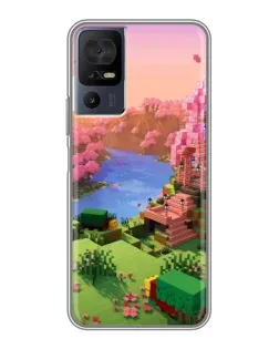 Чехол для ZTE Nubia RedMagic 11 Pro Plus с картинкой «Розовое дерево Minecraft»