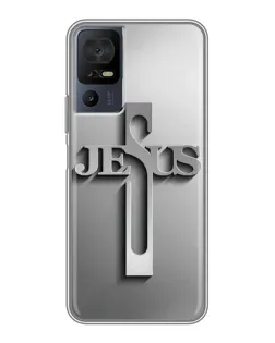 Чехол для ZTE Nubia RedMagic 11 Pro Plus с картинкой «Металлический крест Jesus»