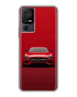 Чехол для ZTE Nubia RedMagic 11 Pro Plus с картинкой «Красный Mercedes AMG»