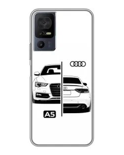 Чехол для ZTE Nubia RedMagic 11 Pro Plus с картинкой «Audi — контрастный дизайн»
