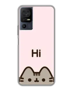 Чехол для ZTE Nubia RedMagic 11 Pro Plus с картинкой «Пушин говорит Hi»
