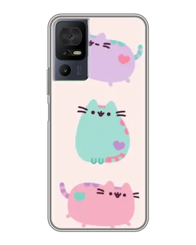 Чехол для ZTE Nubia RedMagic 11 Pro Plus с картинкой «Pusheen трио»