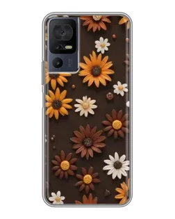 Чехол для ZTE Nubia RedMagic 11 Pro Plus с картинкой «Узор из маленьких подсолнухов» Чехол для ZTE Nubia RedMagic 11 Pro Plus с картинкой «Узор из маленьких подсолнухов»