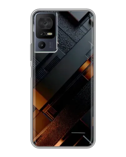 Чехол для ZTE Nubia RedMagic 11 Pro Plus с картинкой «Черные геометрические блоки»