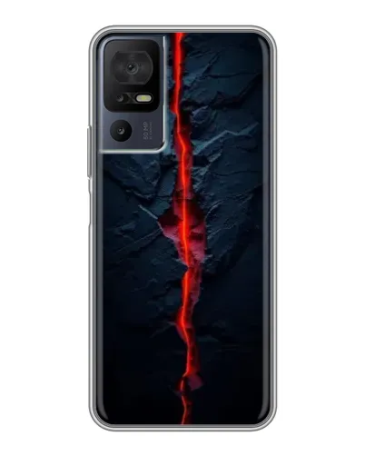 Чехол для ZTE Nubia RedMagic 11 Pro Plus с картинкой «Kрасная лавовая трещина»