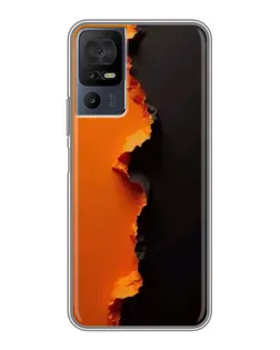 Чехол для ZTE Nubia RedMagic 11 Pro Plus с картинкой «Оранжевый разлом» Чехол для ZTE Nubia RedMagic 11 Pro Plus с картинкой «Оранжевый разлом»