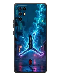 Чехол для ZTE Nubia RedMagic 6R с картинкой «Jordan Gold Jumpman»