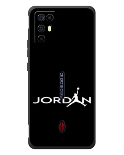 Чехол для ZTE Nubia RedMagic 6R с картинкой «Jordan White Logo»