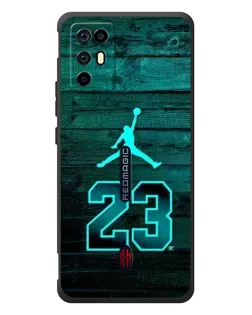 Чехол для ZTE Nubia RedMagic 6R с картинкой «Jordan Cyan 23»