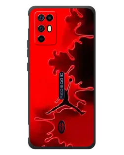Чехол для ZTE Nubia RedMagic 6R с картинкой «Jordan Red Smoke»