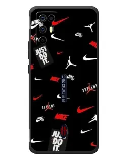 Чехол для ZTE Nubia RedMagic 6R с картинкой «Nike Mix Pattern»