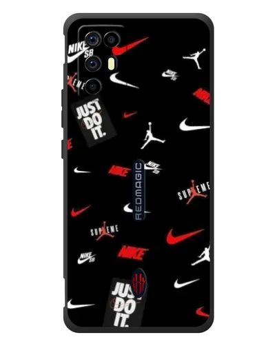 Чехол для ZTE Nubia RedMagic 6R с картинкой «Nike Mix Pattern»