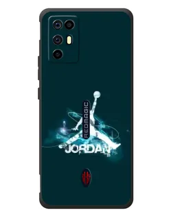 Чехол для ZTE Nubia RedMagic 6R с картинкой «Jordan Blue Fire»