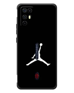 Чехол для ZTE Nubia RedMagic 6R с картинкой «Jordan Silhouette»