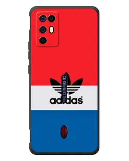 Чехол для ZTE Nubia RedMagic 6R с картинкой «Ретро блоки Adidas»