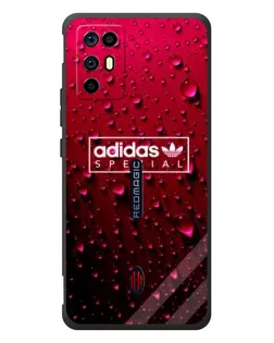 Чехол для ZTE Nubia RedMagic 6R с картинкой «Adidas Gold Marble»