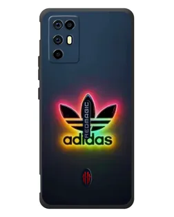Чехол для ZTE Nubia RedMagic 6R с картинкой «Неоновый Adidas»