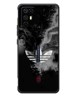 Чехол для ZTE Nubia RedMagic 6R с картинкой «Абстрактный дым Adidas»