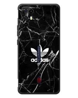Чехол для ZTE Nubia RedMagic 6R с картинкой «Белый мрамор Adidas»