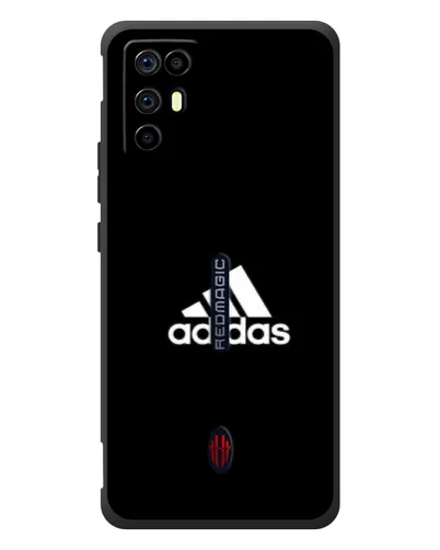 Чехол для ZTE Nubia RedMagic 6R с картинкой «Черная классика Adidas»