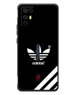 Чехол для ZTE Nubia RedMagic 6R с картинкой «Adidas с диагональными полосами»