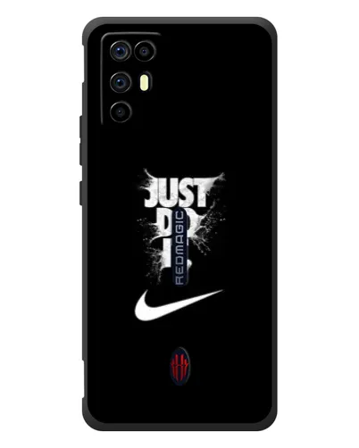 Чехол для ZTE Nubia RedMagic 6R с картинкой «Текстовый принт Nike»