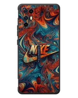 Чехол для ZTE Nubia RedMagic 6R с картинкой «Nike в абстракции»