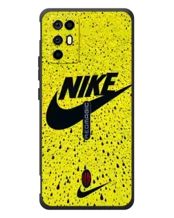 Чехол для ZTE Nubia RedMagic 6R с картинкой «Желтый текстурный Nike»
