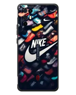 Чехол для ZTE Nubia RedMagic 6R с картинкой «Коллекция кроссовок Nike»