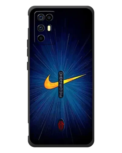 Чехол для ZTE Nubia RedMagic 6R с картинкой «Синий пульс Nike» Чехол для ZTE Nubia RedMagic 6R с картинкой «Синий пульс Nike»