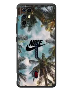 Чехол для ZTE Nubia RedMagic 6R с картинкой «Тропический принт Nike»