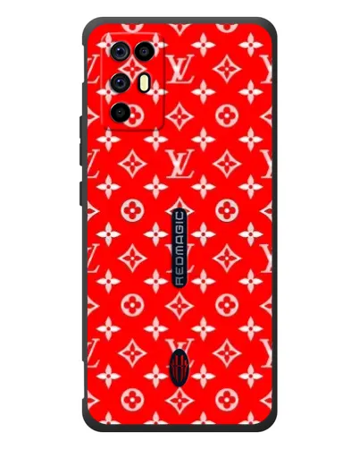 Чехол для ZTE Nubia RedMagic 6R с картинкой «Яркий паттерн LV»
