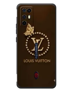 Чехол для ZTE Nubia RedMagic 6R с картинкой «LV — золотая печать»