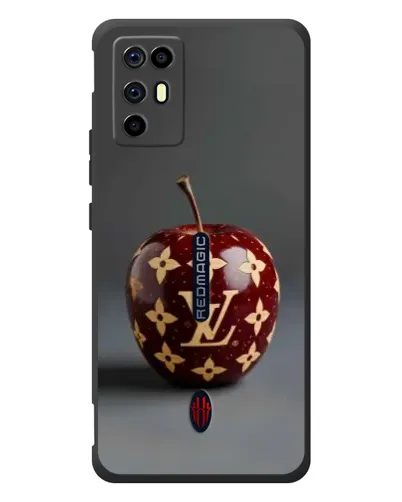 Чехол для ZTE Nubia RedMagic 6R с картинкой «Красное яблоко LV»