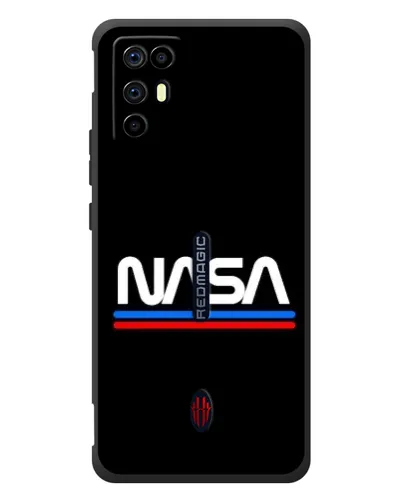 Чехол для ZTE Nubia RedMagic 6R с картинкой «NASA — классика Red Blue» Чехол для ZTE Nubia RedMagic 6R с картинкой «NASA — классика Red Blue»