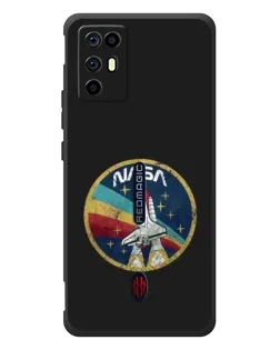 Чехол для ZTE Nubia RedMagic 6R с картинкой «NASA — эмблема миссии»