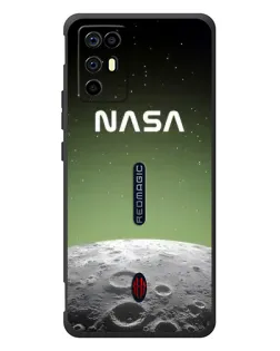 Чехол для ZTE Nubia RedMagic 6R с картинкой «NASA — лунный градиент»