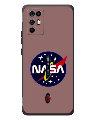 Чехол для ZTE Nubia RedMagic 6R с картинкой «NASA — ретро космос» Чехол для ZTE Nubia RedMagic 6R с картинкой «NASA — ретро космос»