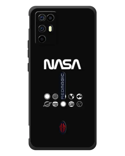 Чехол для ZTE Nubia RedMagic 6R с картинкой «NASA — технический принт» Чехол для ZTE Nubia RedMagic 6R с картинкой «NASA — технический принт»