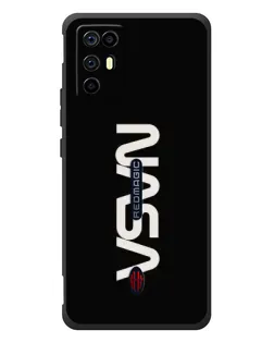 Чехол для ZTE Nubia RedMagic 6R с картинкой «NASA — вертикальный логотип»