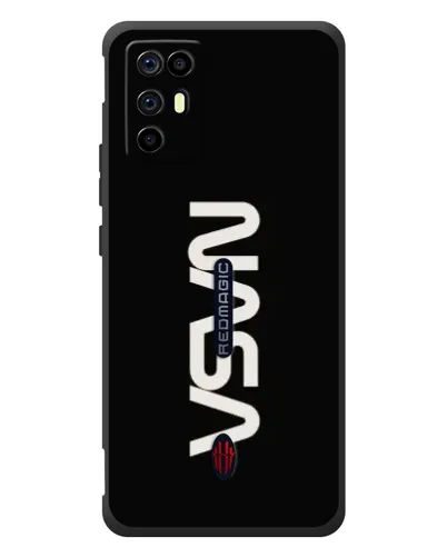 Чехол для ZTE Nubia RedMagic 6R с картинкой «NASA — вертикальный логотип» Чехол для ZTE Nubia RedMagic 6R с картинкой «NASA — вертикальный логотип»