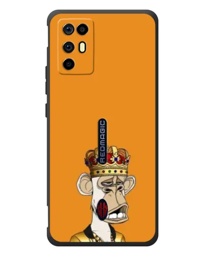 Чехол для ZTE Nubia RedMagic 6R с картинкой «Золотая обезьяна Bored Ape» Чехол для ZTE Nubia RedMagic 6R с картинкой «Золотая обезьяна Bored Ape»