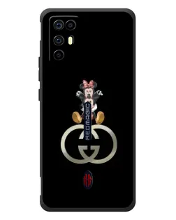 Чохол для ZTE Nubia RedMagic 6R з картинкою «Мінні Маус на лого»