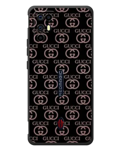 Чехол для ZTE Nubia RedMagic 6R с картинкой «Классическая монограмма Gucci»