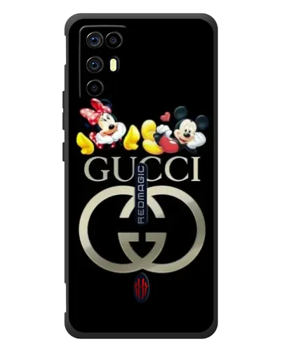 Чехол для ZTE Nubia RedMagic 6R с картинкой «Gucci — герои Disney»
