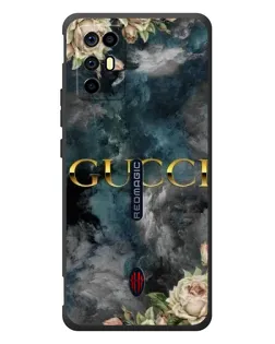 Чохол для ZTE Nubia RedMagic 6R з картинкою «Абстрактні квіти Gucci»