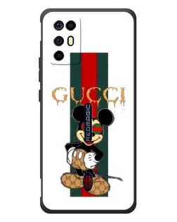 Чохол для ZTE Nubia RedMagic 6R з картинкою «Міккі Маус Gucci — смуги»