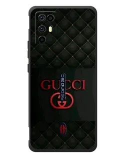 Чохол для ZTE Nubia RedMagic 6R з картинкою «Gucci — стьобаний чорний»